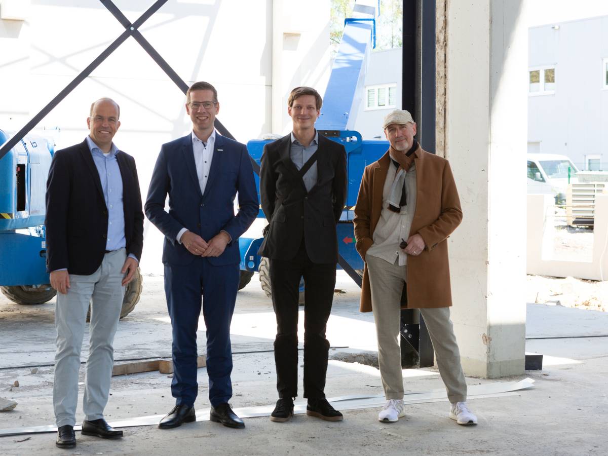 Bürgermeister besucht zukunftsweisendes Bauprojekt