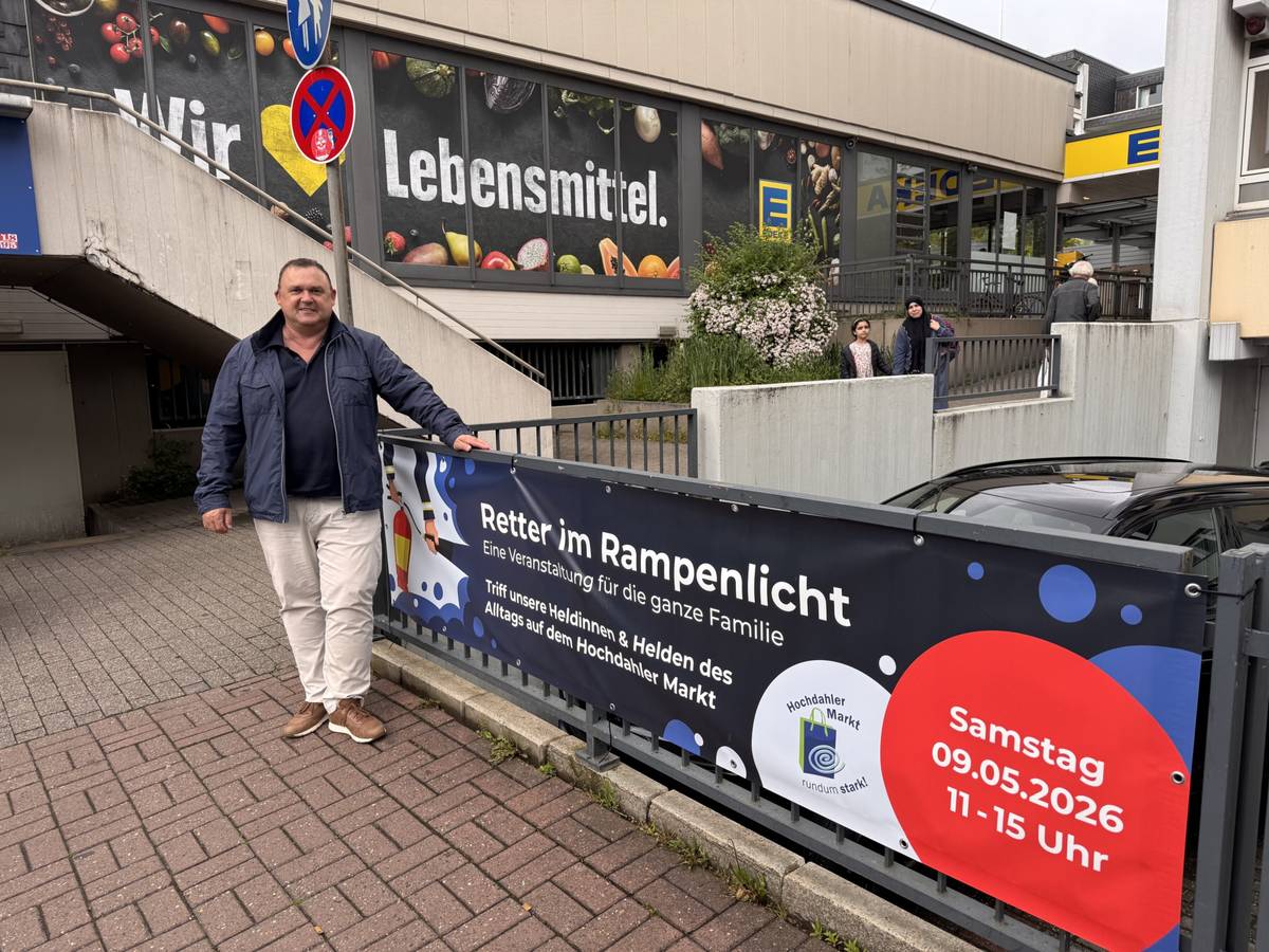 Retter im Rampenlicht kommen zum Hochdahler Markt