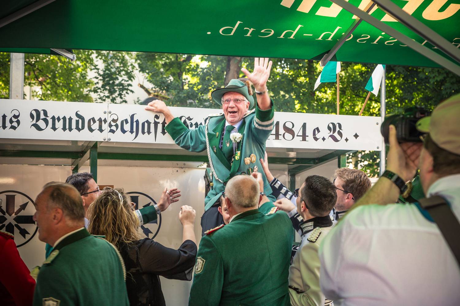 Kurz nach dem finalen Königsschuss beim