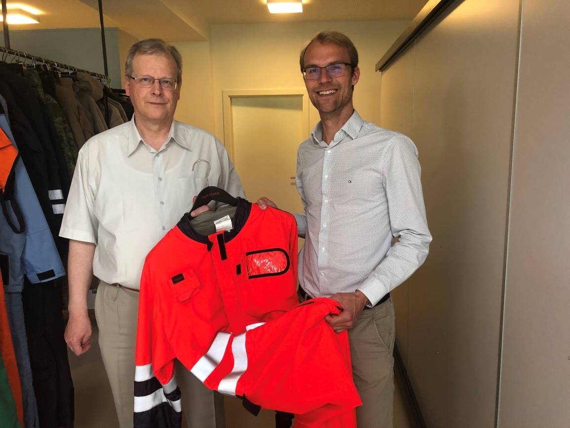  Dr. Bertram Böhringer, Managing Director BLÜCHER GmbH, und Dr. Christian Untrieser MdL. 