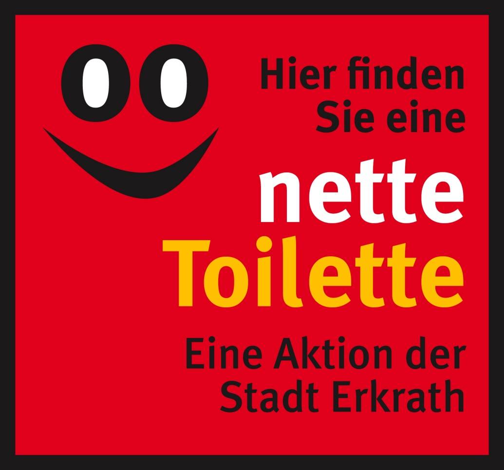  Teilnehmende Betriebe der Aktion „Nette Toilette“ kennzeichnen Ihre Gaststättemit einem auffälligen Aufkleber. So sollen Besucherinnen und Besucher auf daskostenlose Angebot aufmerksam gemacht werden. 