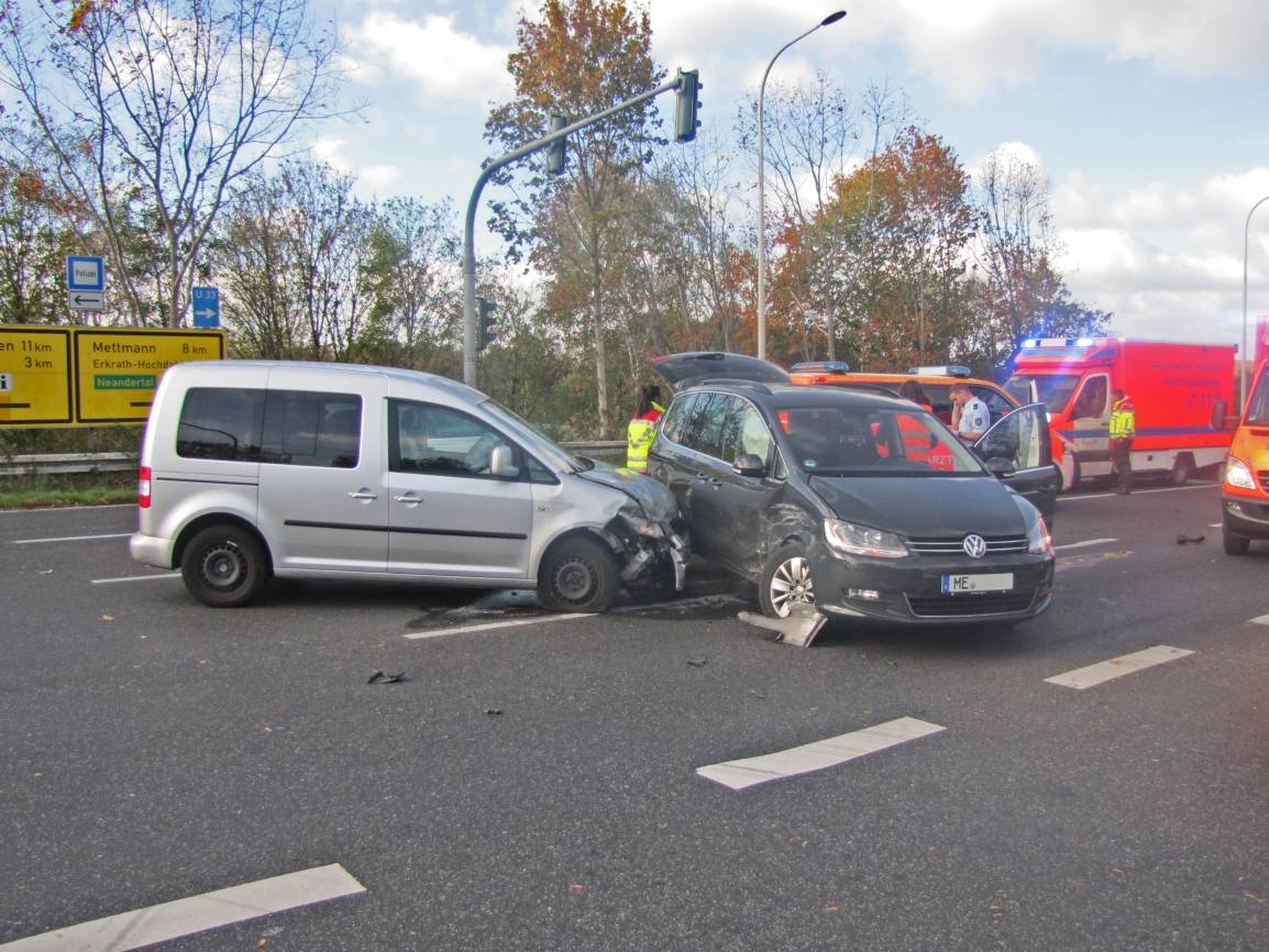 Drei Leichtverletzte nach Verkehrsunfall