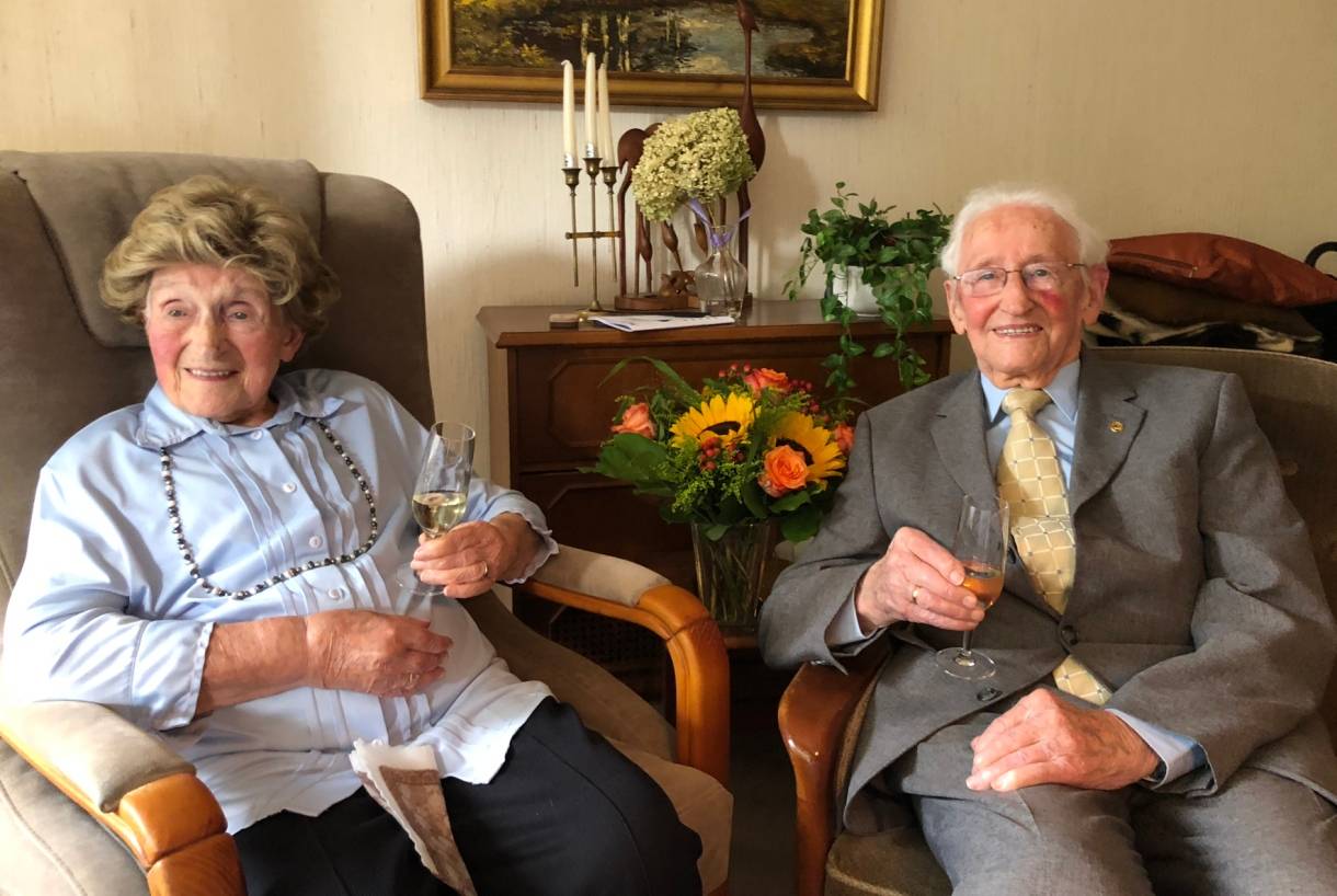 Glückwunsch zur Eisernen Hochzeit