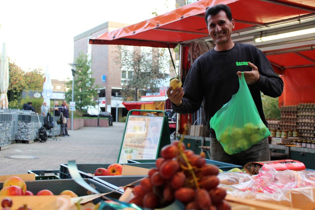 Wochenmarkt am alten Standort