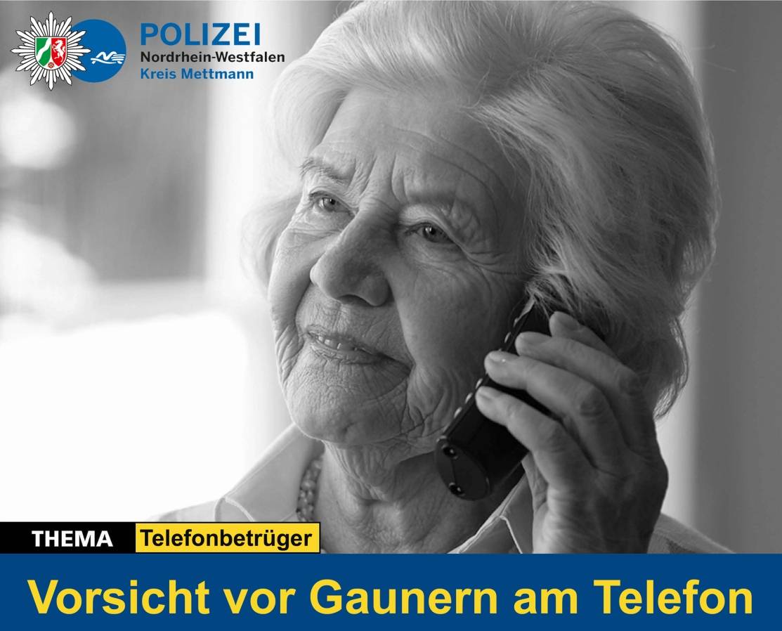  Symbolbild: Warnung vor Trickbetrügern am Telefon. 