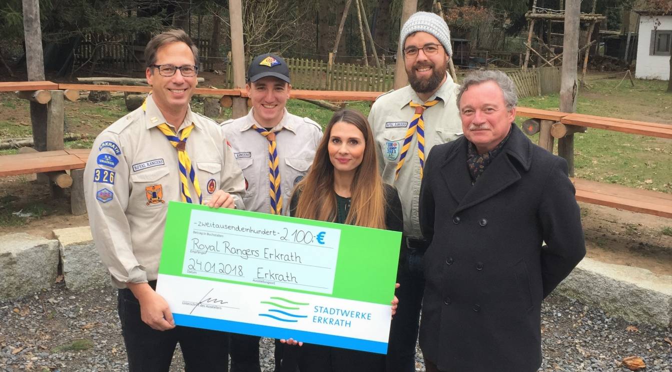 Stadtwerke Erkrath fördern Royal Rangers in Erkrath