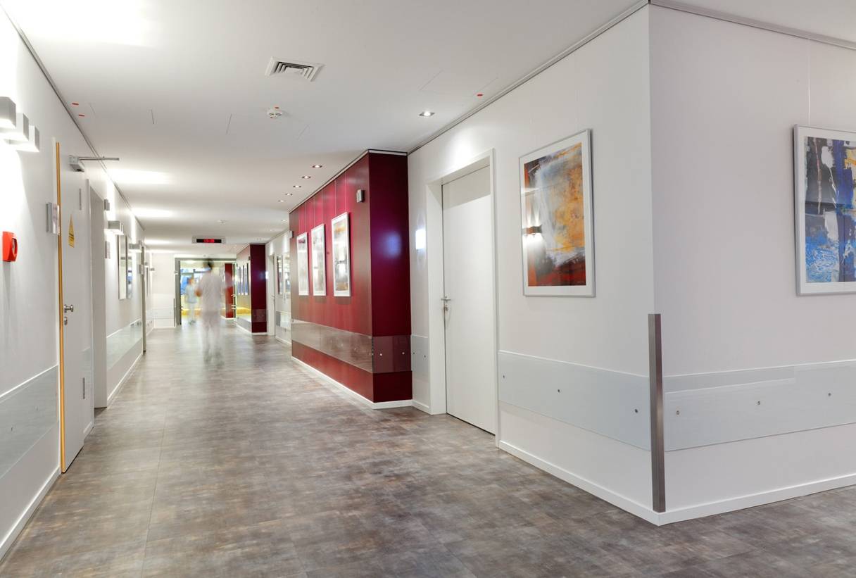 Die Komfortstation in der vierten Etage des...