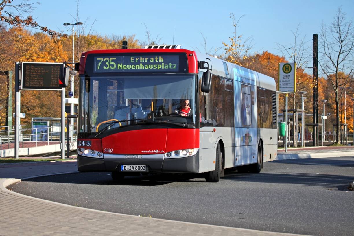  Die Rheinbahn AG wird in den nächsten Jahren mit einer sauberen Busflotte für bessere Luft in den Städten sorgen. 
