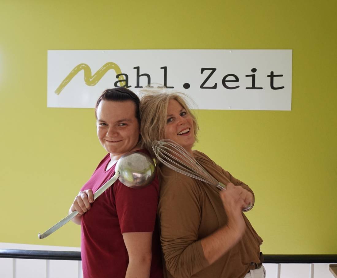  Sylvia Pawlak und Gabriele Buchwald-Fricke (v.li.) vom Kantinenteam der Kreisverwaltung Mettmann. 