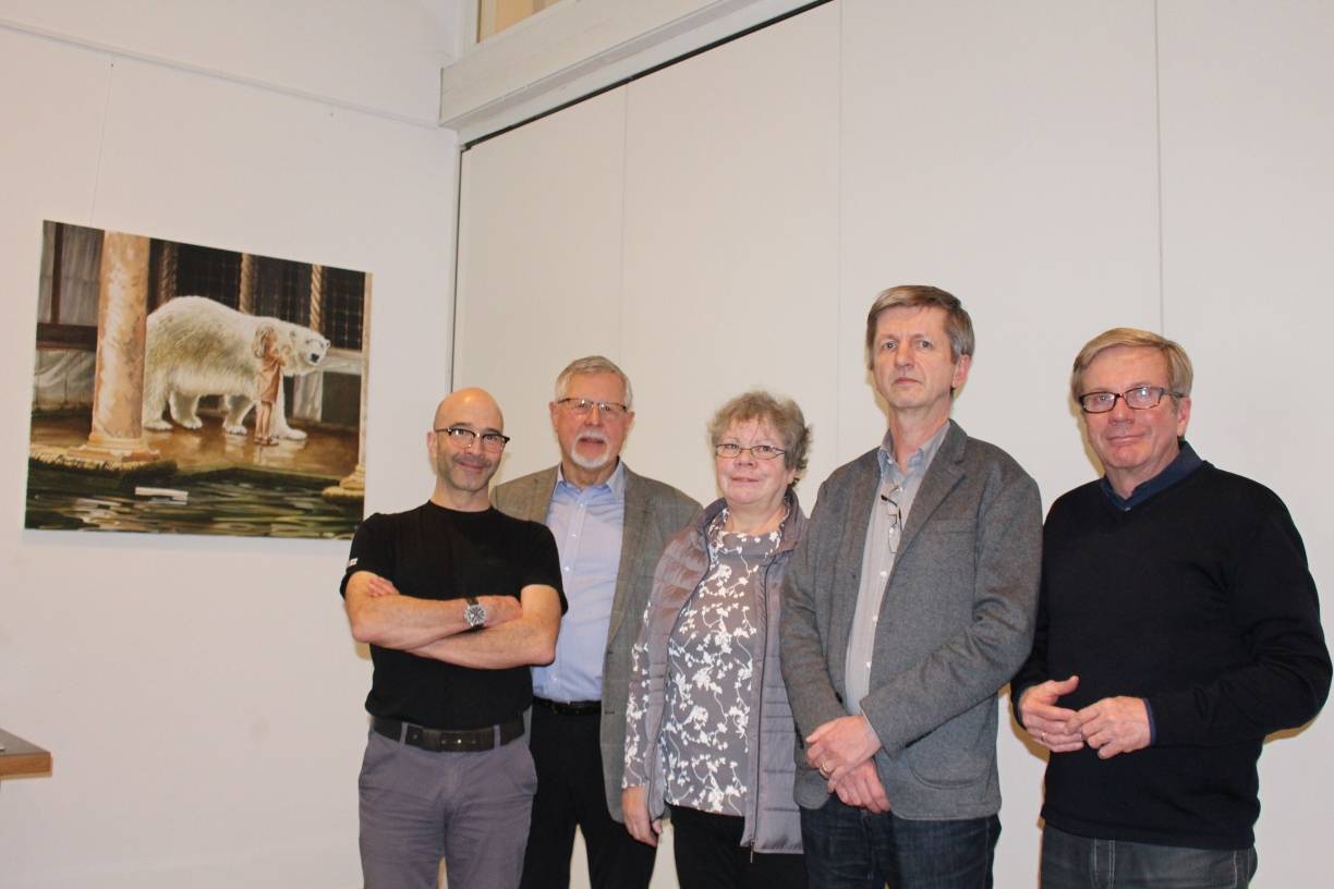  Dr. Michael Flüß, Dr. Heinz Gärtner, Monika Funke, Dieter Thelen und Prof. Johannes Ringel. 