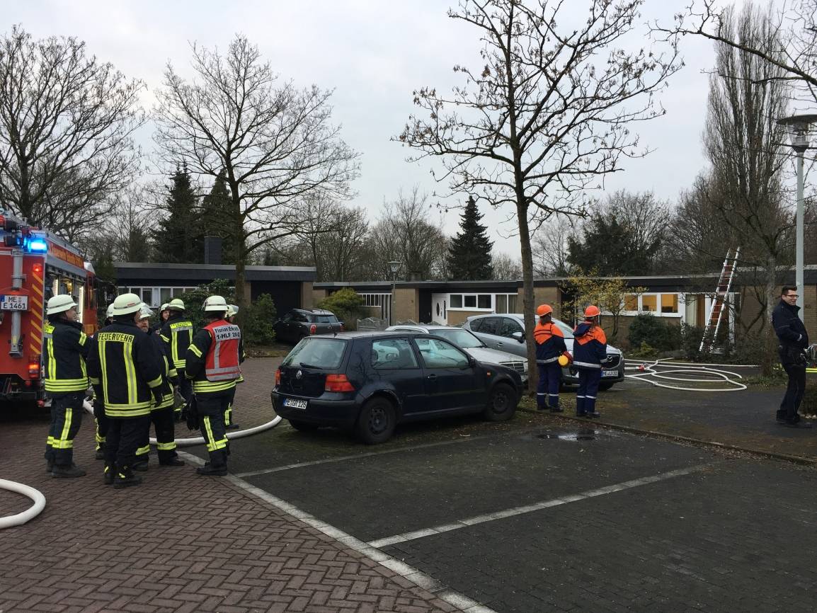 Brand in einem Einfamilienhaus