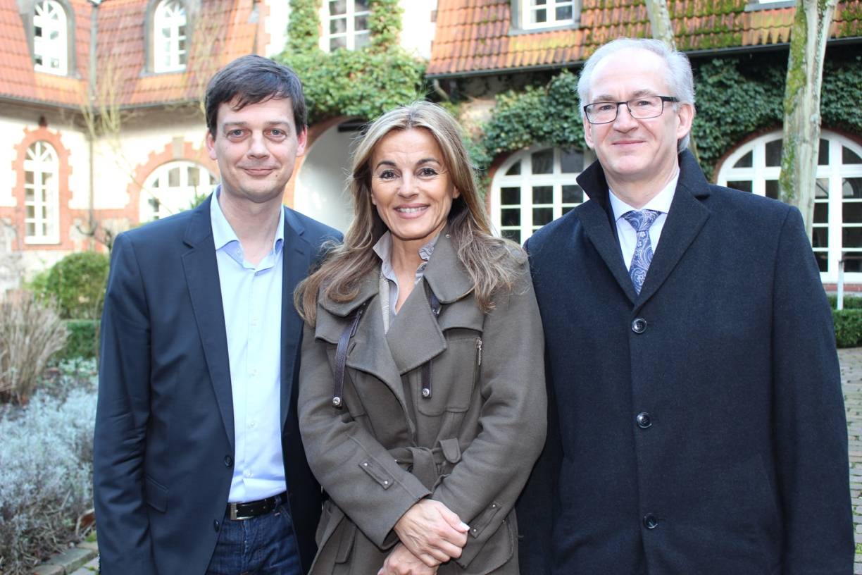  (v.li.) Lutz Leßmann, Michaela Noll MdB und Wolfgang Soldin. 