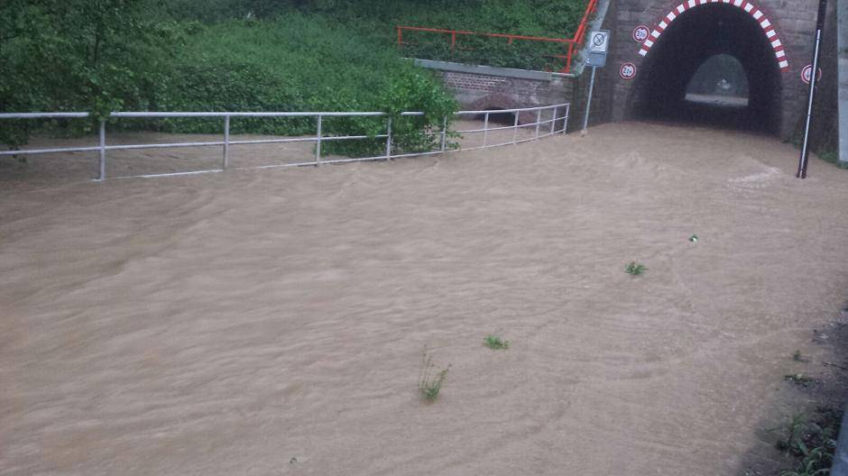 Land unter in Erkrath