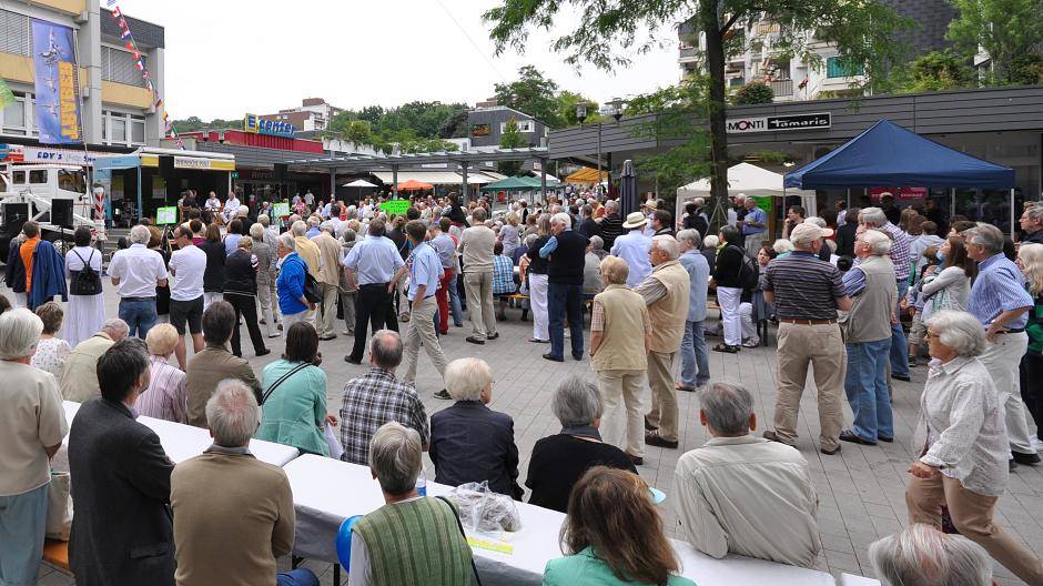 Viele Besucher lockte der Kirchentag bereits...