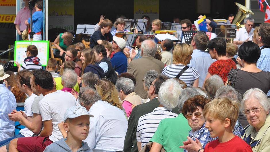 Viele Besucher lockte der Kirchentag bereits...