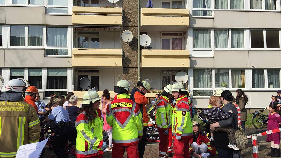 Brand in Hochdahler Hochhaus