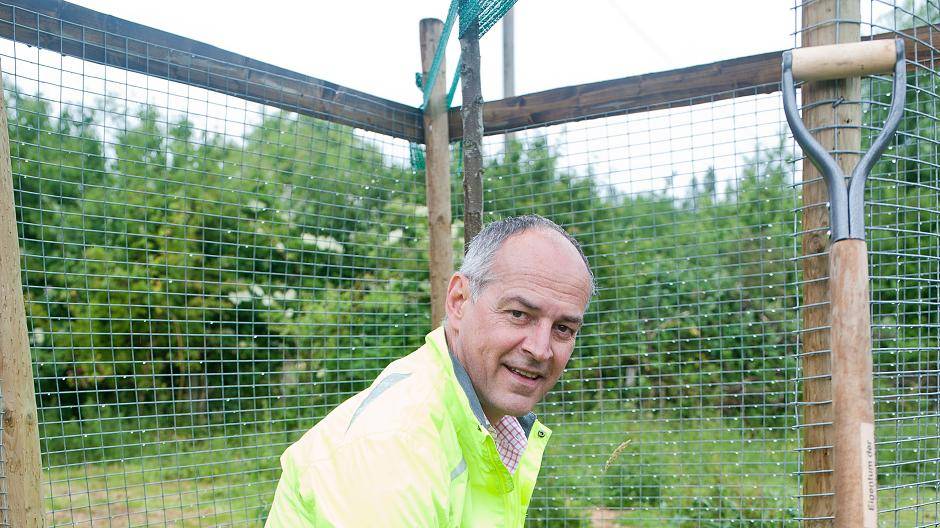 Detelf Ehlert (Bürgermeister-Kandidat der SPD) macht sich für das Naturschutz-Zentrum...