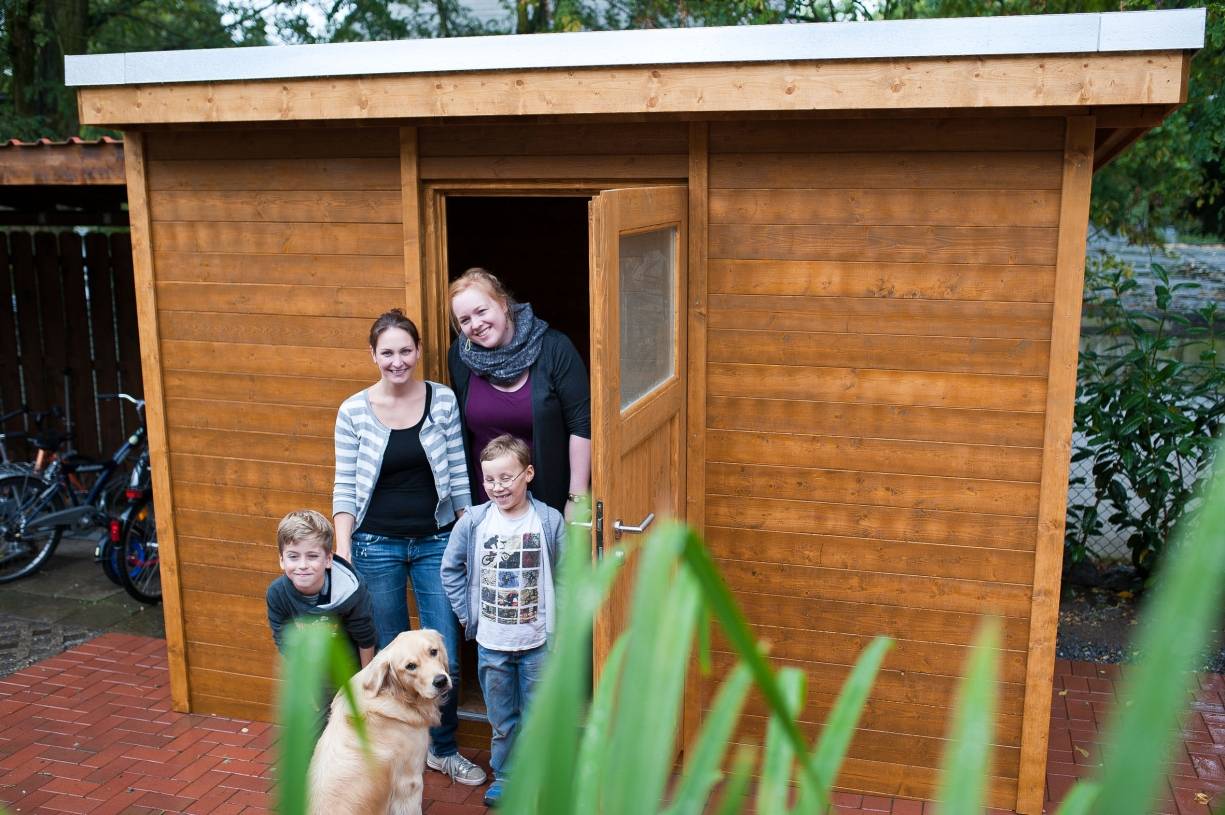 Kinderhaus Mogli freut sich über Spielhaus