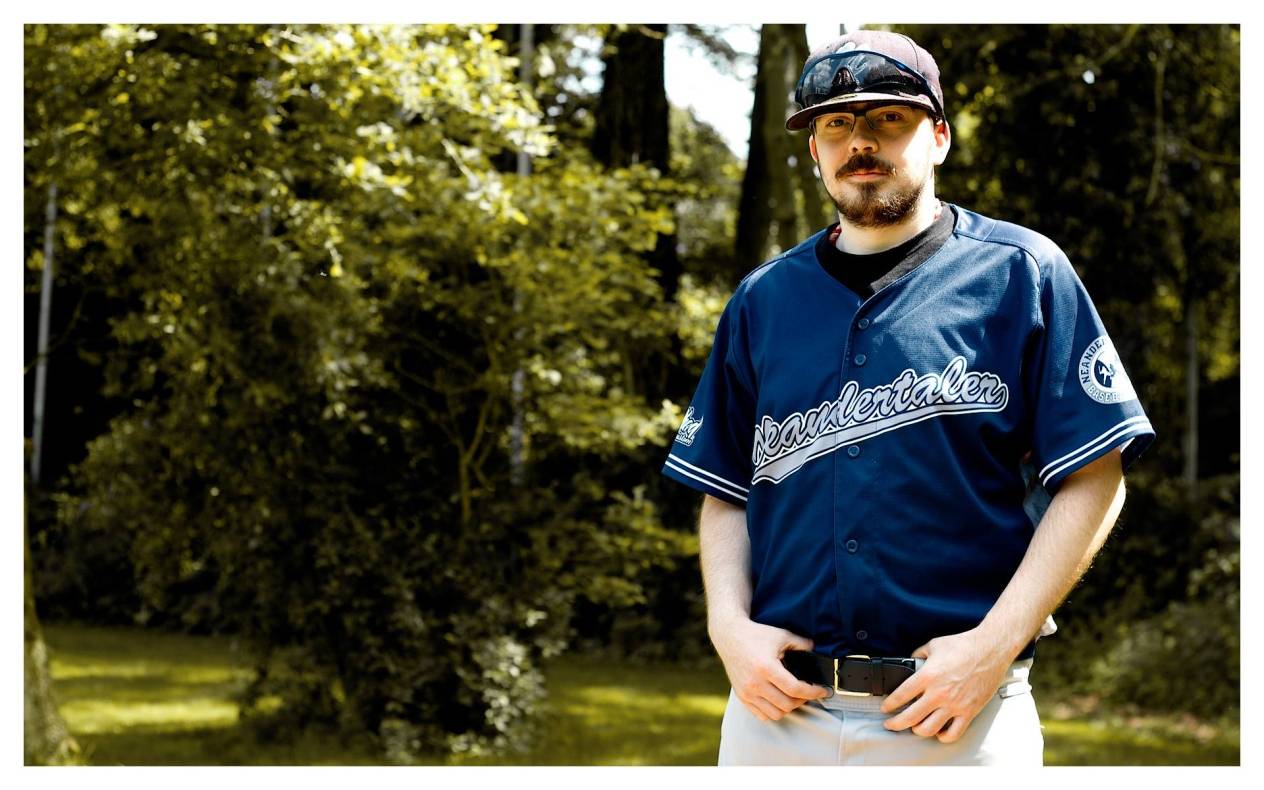  Tim Faßbender vom Neandertaler Baseball-Club. 