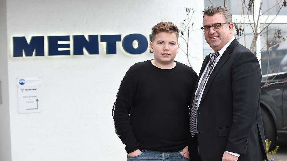 Da hat die Chemie von Anfang an gestimmt — Wido Weyer zusammen mit seinem Schützling...