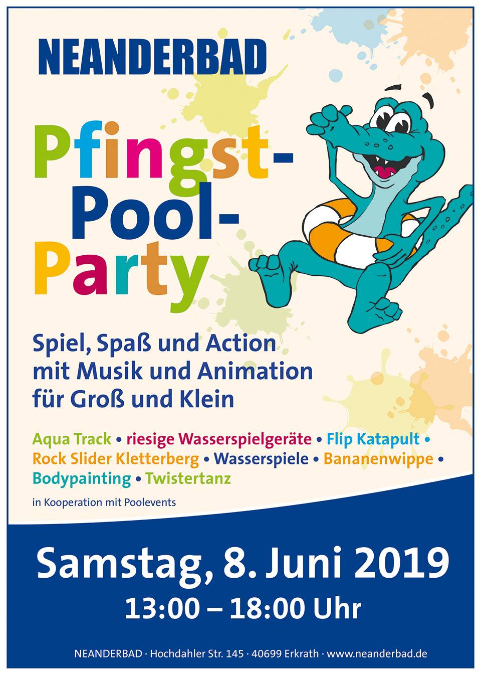 Auf Ins Neanderbad Pool Party An Pfingsten