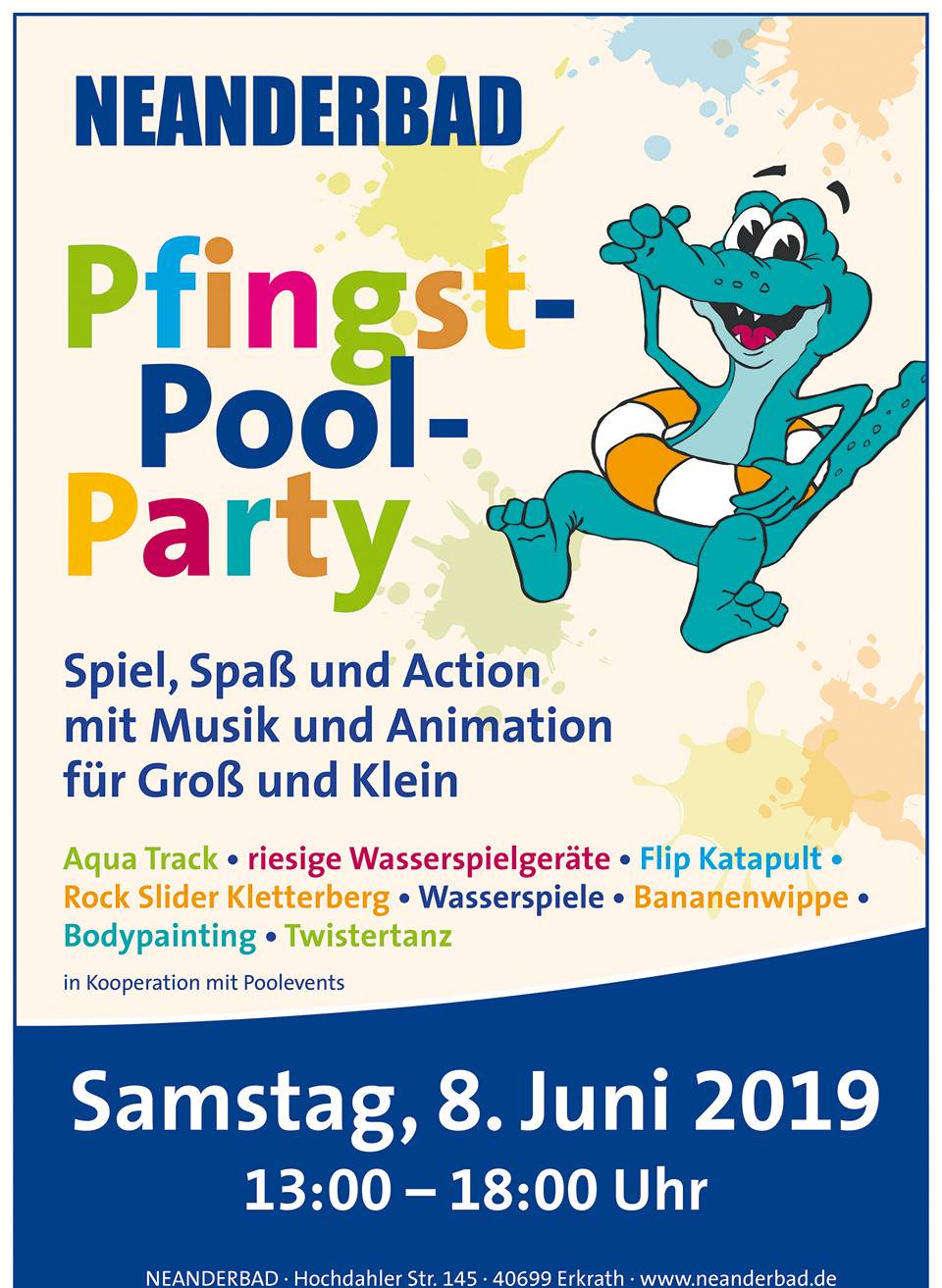 Auf ins Neanderbad: Pool-Party an Pfingsten