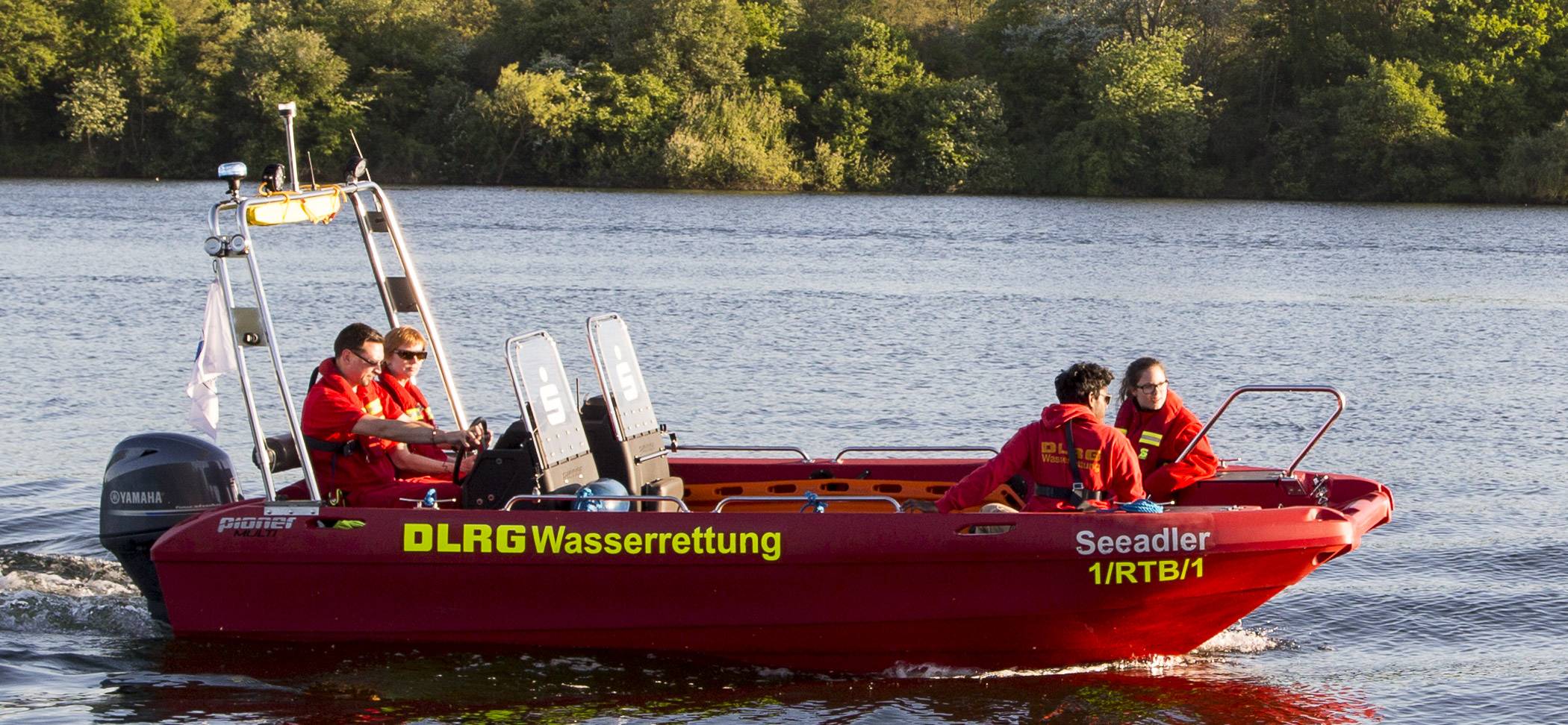  Der Motor dieses DLRG-Rettungsbootes wurde gestohlen. 