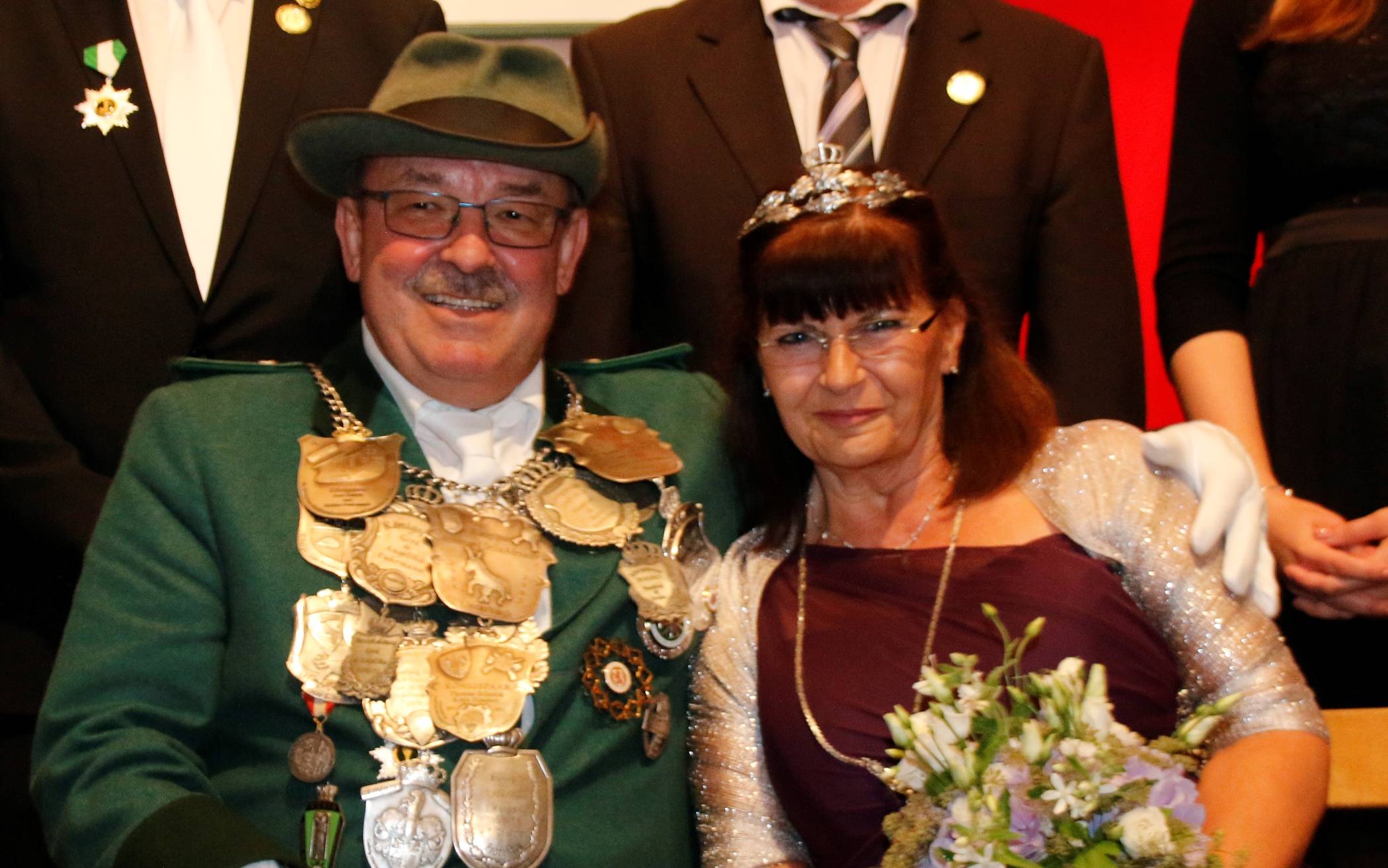  Das neue Schützenkönigspaar aus Unterbach: Hartmut und Anke Albert. 
