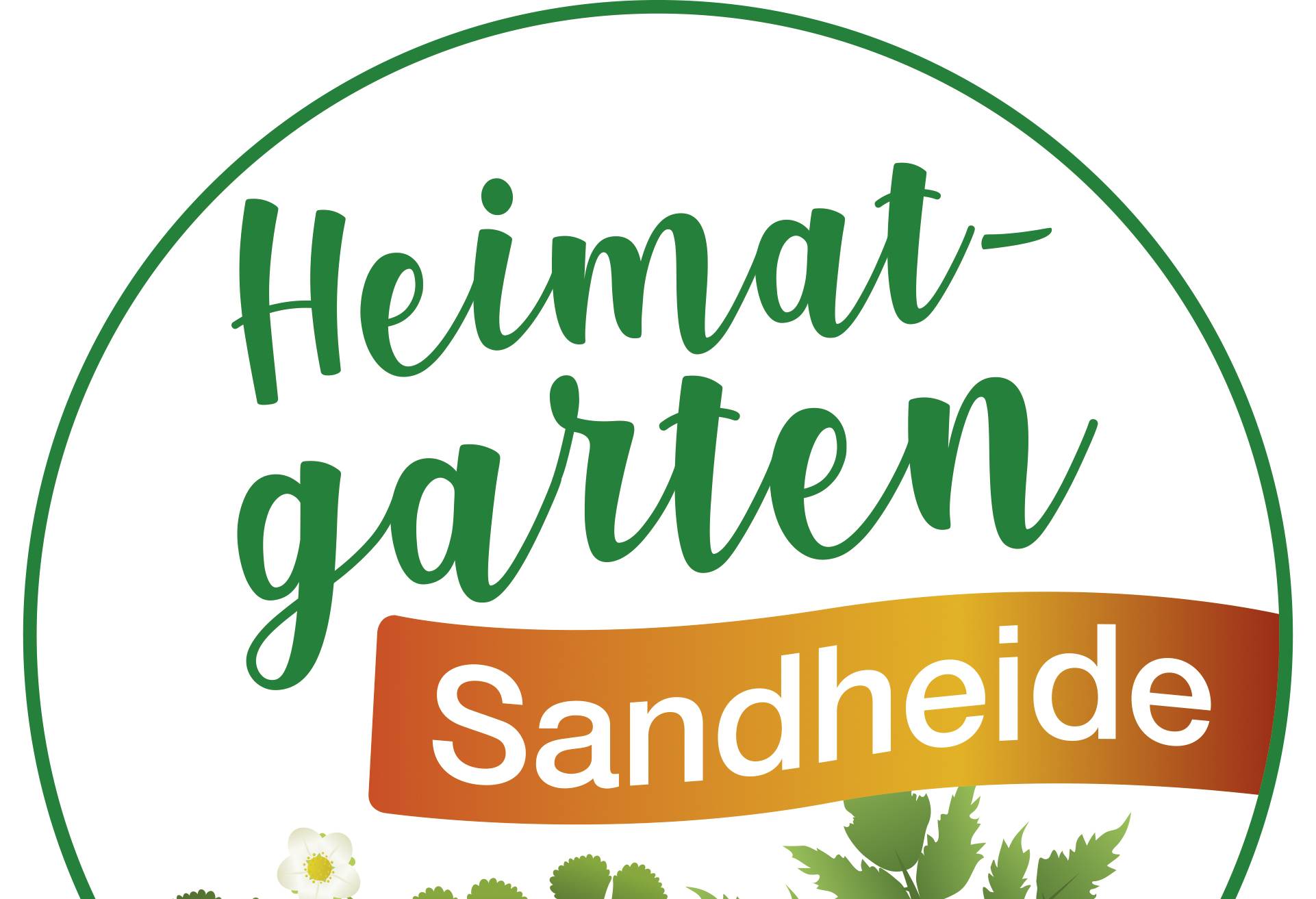  Das Logo der Heimatgarten-Aktion in der Sandheide. 