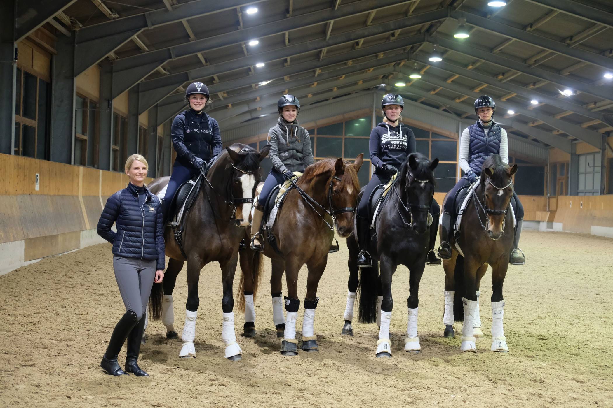  Die M-Mannschaft der Reitanlage Löckenhoff. die am kommenden Wochenende in Aachen startet. 