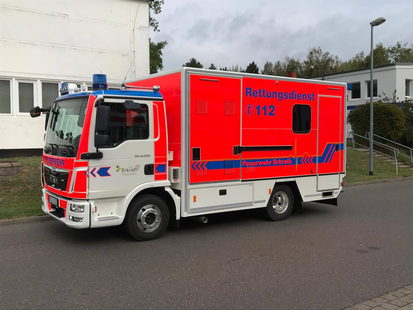  Der neue Sonder-Rettungswagen, der seit Anfang der Woche im Einsatz ist. 