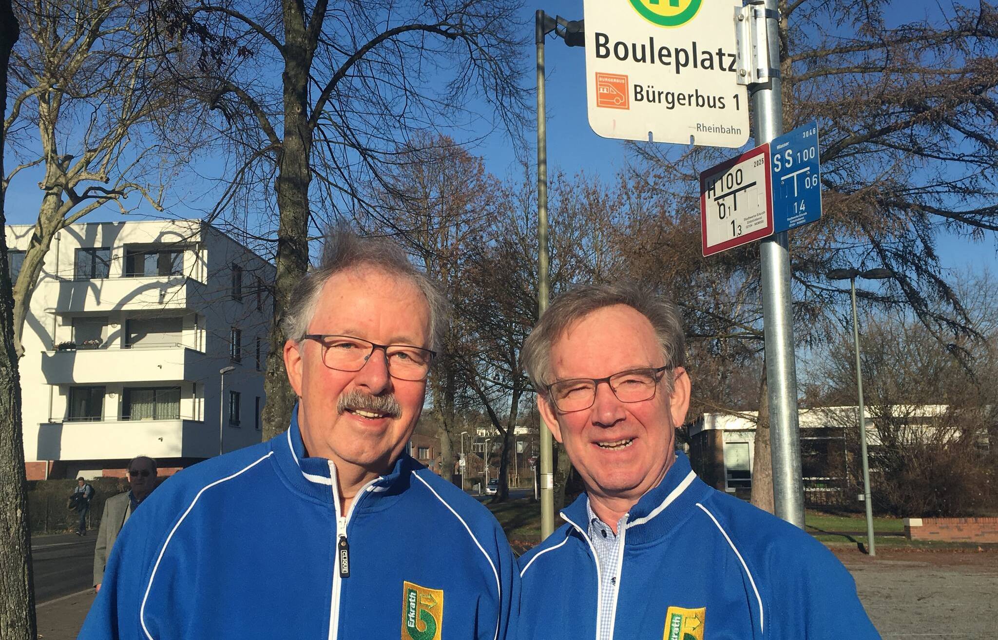  Harald Mars (li.) und Jens Reuker vom Bürgerbusverein Erkrath. 