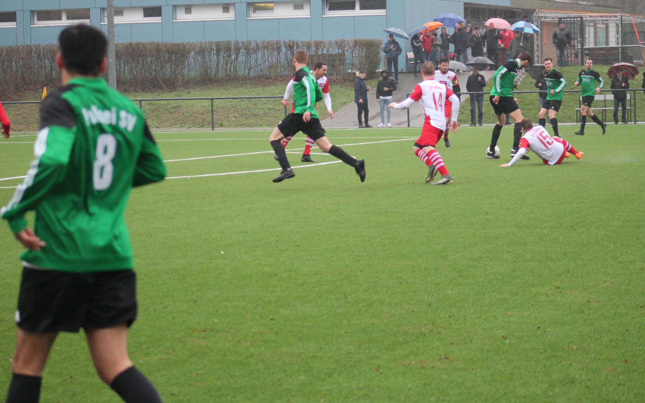  Spielszene während der Begegnung SSV Erkrath gegen Polizei SV Düsseldorf. 