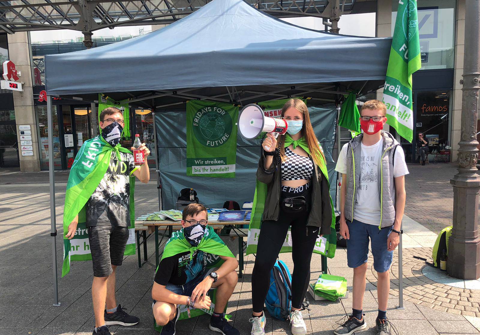 Fridays for Future Erkrath beim Markt