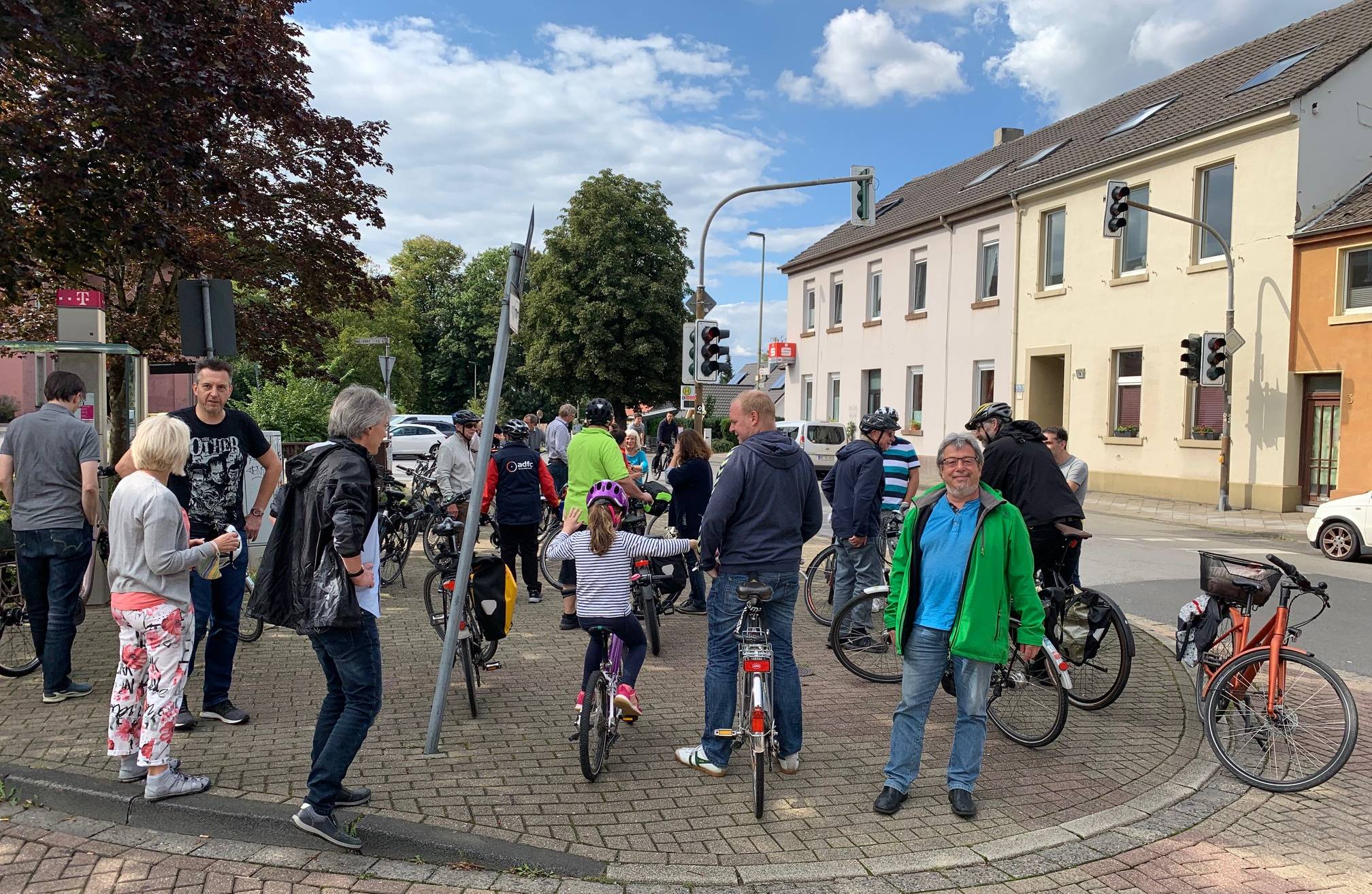  Radtour mit Bündnis 90/Die Grünen am gestrigen Sonntag anlässlich der Eröffnung des Stadtradelns in Erkrath. 