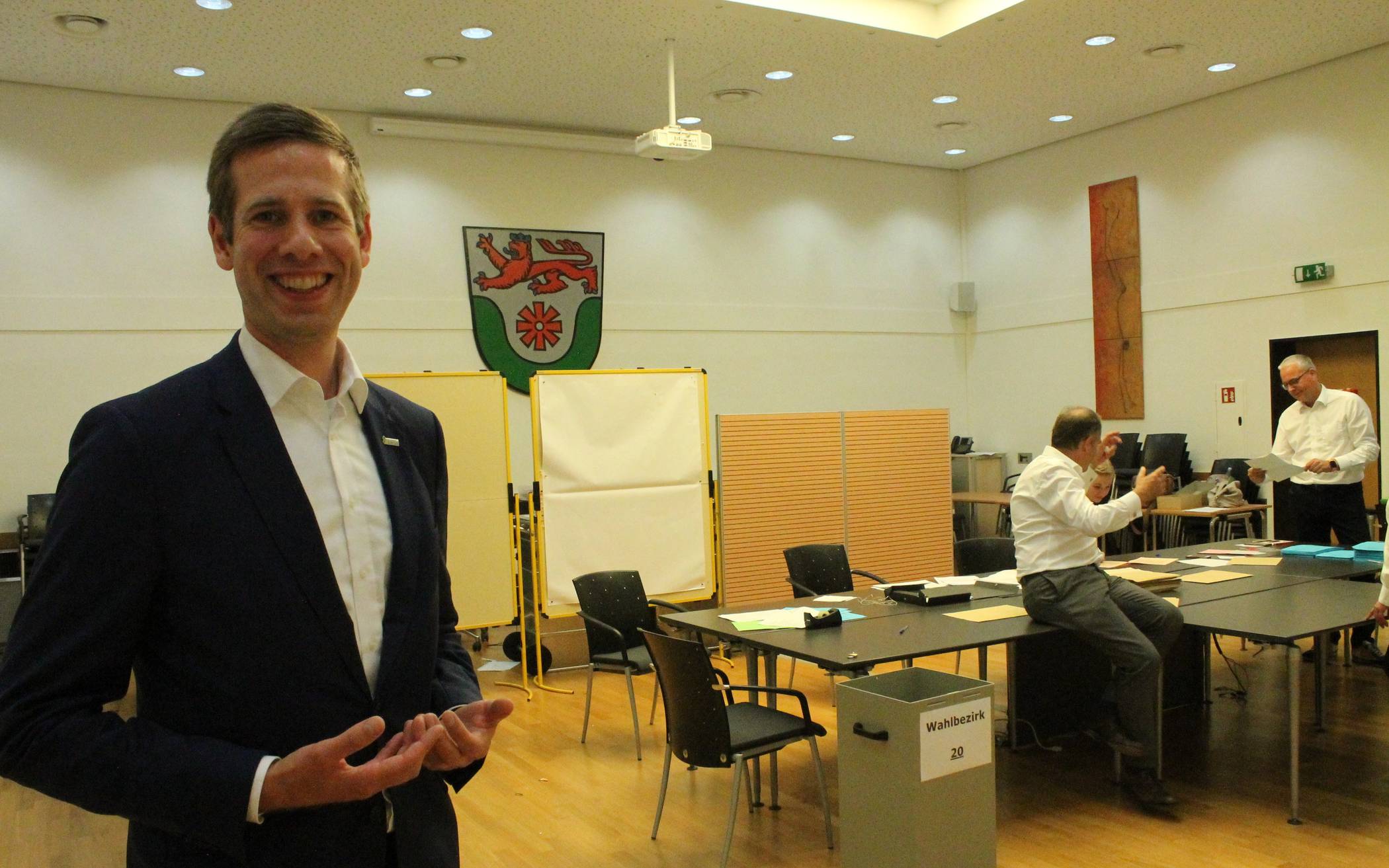  Der neue alte Bürgermeister von Erkrath, Christoph Schultz, freut sich über das seitens der Bürgerschaft entgegnete Vertrauen. 