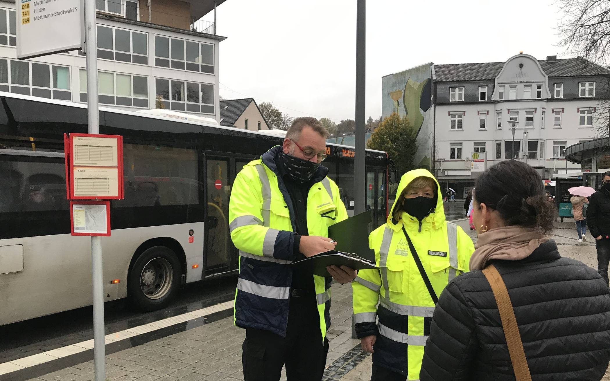 Maskenpflicht:  Es wird kontrolliert