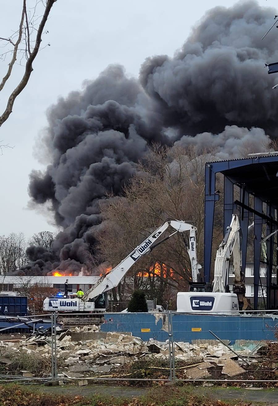 Großbrand in Hochdahl