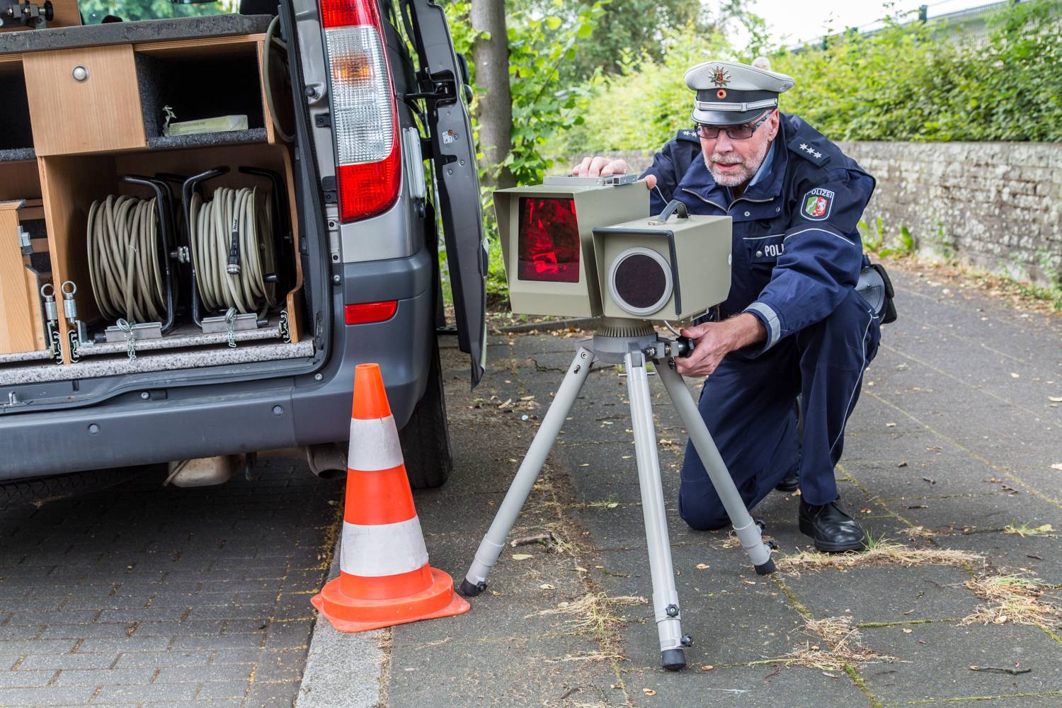 Hier wird geblitzt